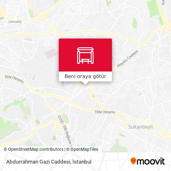Abdurrahman Gazi Caddesi harita