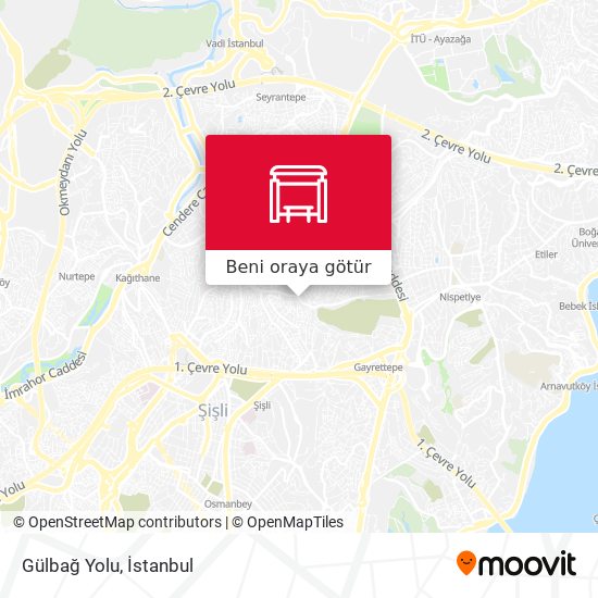 Gülbağ Yolu harita