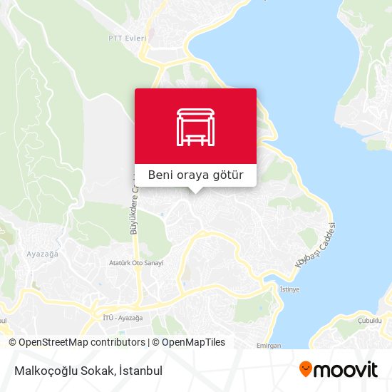 Malkoçoğlu Sokak harita