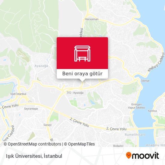 Işık Üniversitesi harita