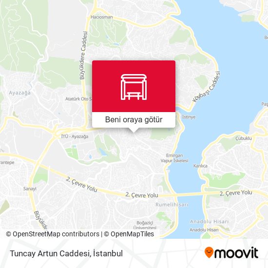 Tuncay Artun Caddesi harita