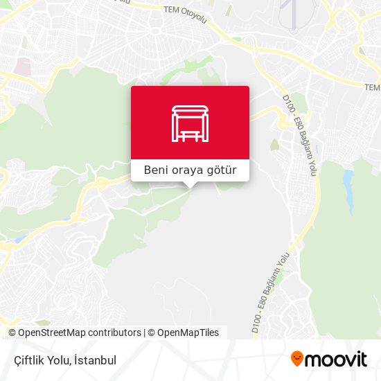 Çiftlik Yolu harita