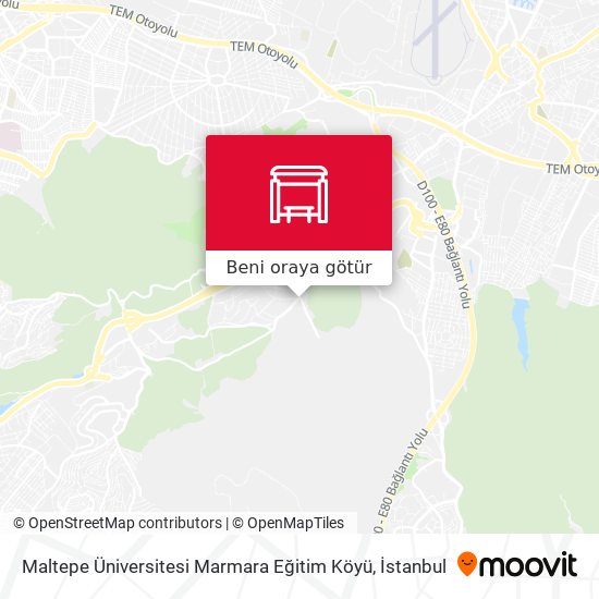 Maltepe Üniversitesi Marmara Eğitim Köyü harita