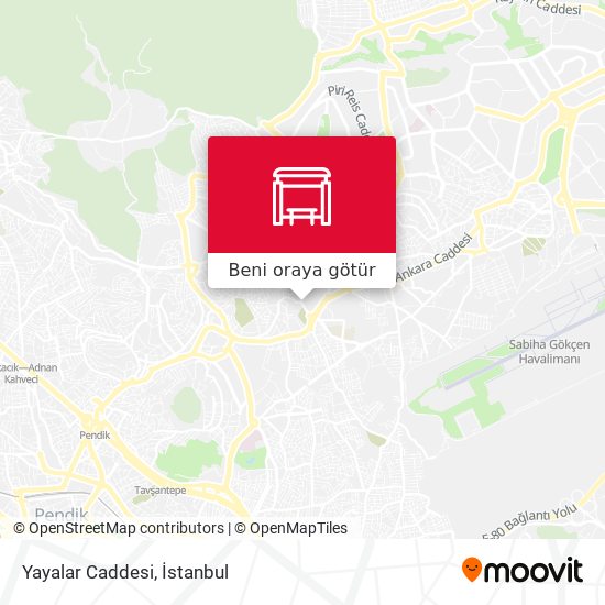 Yayalar Caddesi harita