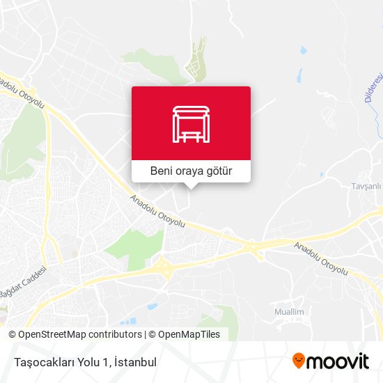 Taşocakları Yolu 1 harita
