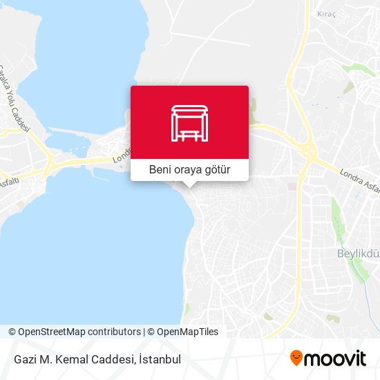 Gazi M. Kemal Caddesi harita