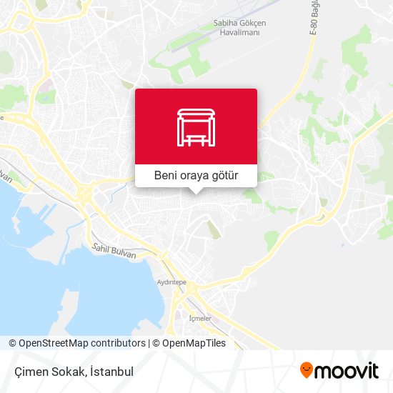 Çimen Sokak harita