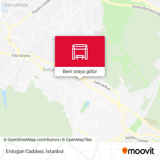 Erdoğan Caddesi harita