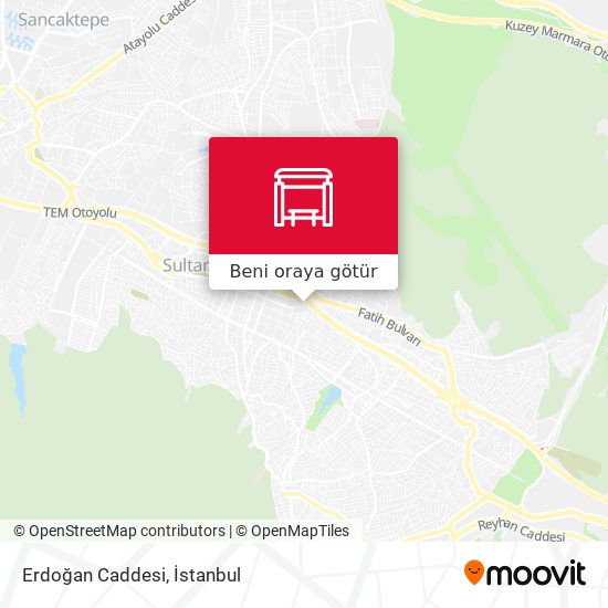 Erdoğan Caddesi harita