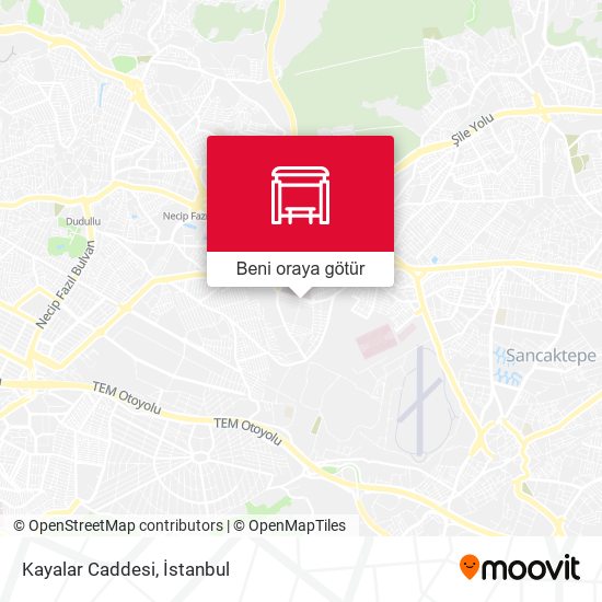 Kayalar Caddesi harita
