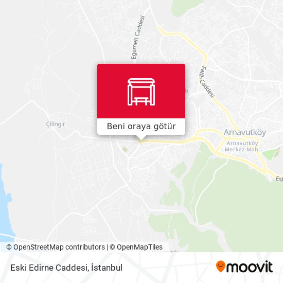 Eski Edirne Caddesi harita