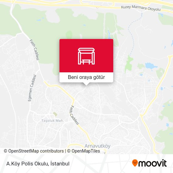 A.Köy Polis Okulu harita