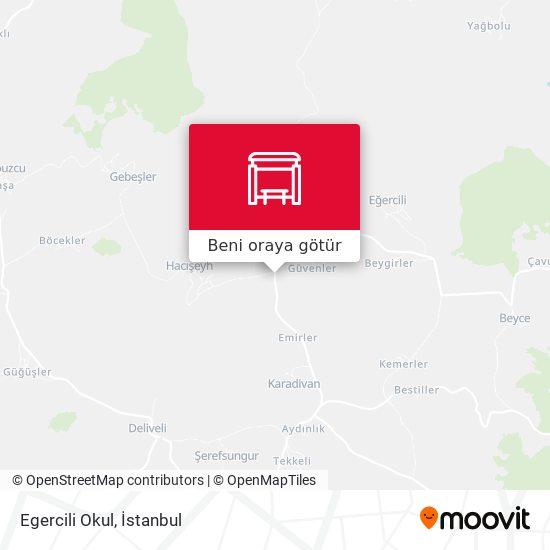 Egercili Okul harita