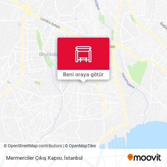 Mermerciler Çıkış Kapısı harita