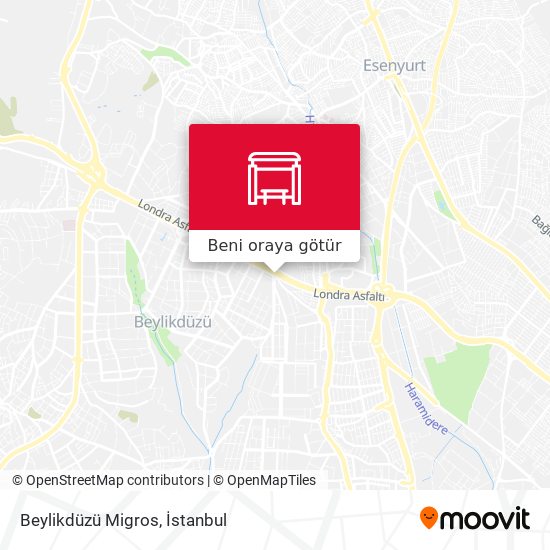 Beylikdüzü Migros harita