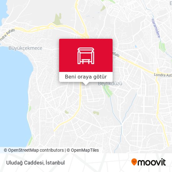 Uludağ Caddesi harita