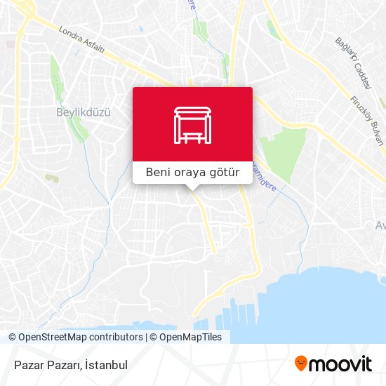 Pazar Pazarı harita