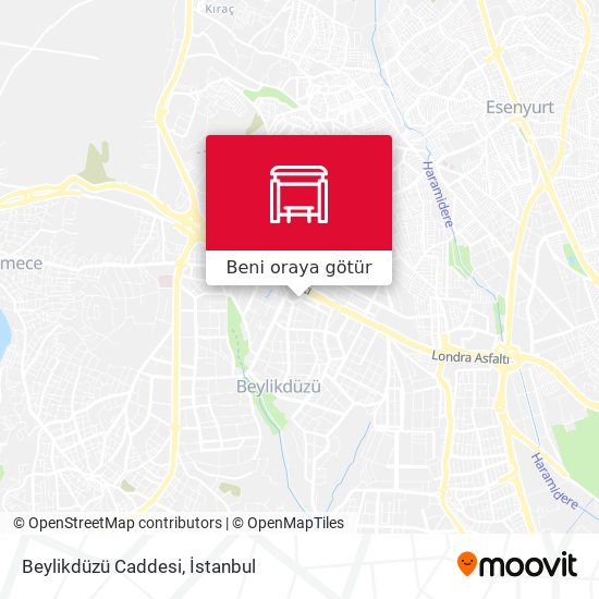 Beylikdüzü Caddesi harita