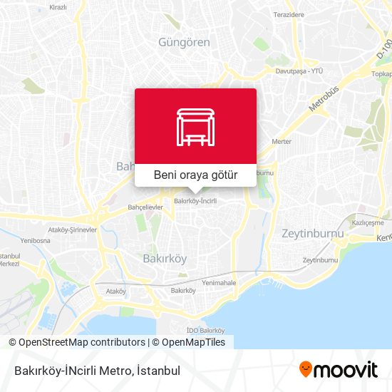 Bakırköy-İNcirli Metro harita