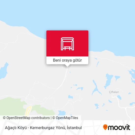 Ağaçlı Köyü - Kemerburgaz Yönü harita