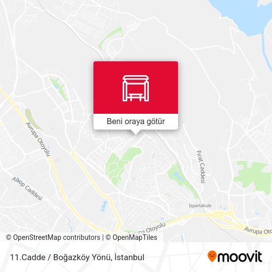 11.Cadde / Boğazköy Yönü harita