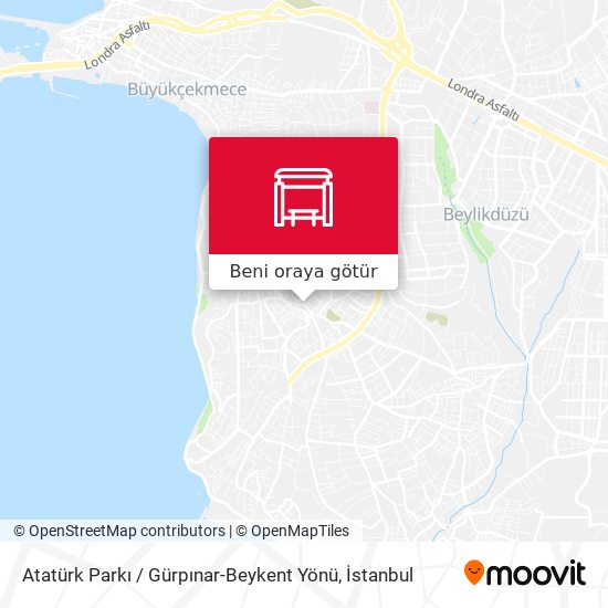 Atatürk Parkı / Gürpınar-Beykent Yönü harita