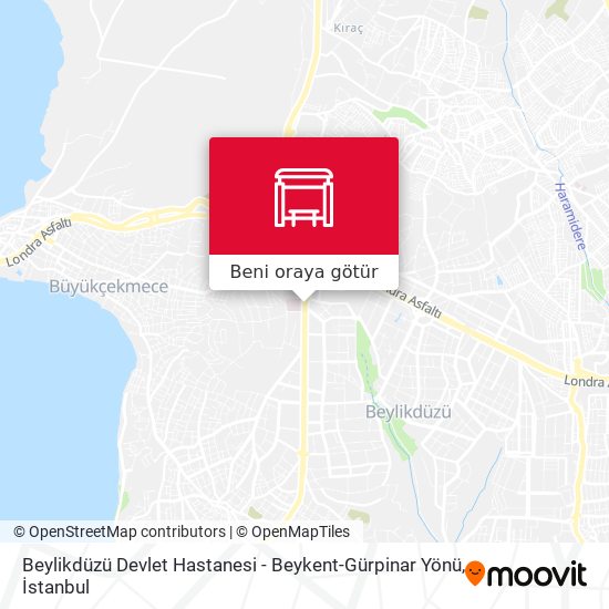 Beylikdüzü Devlet Hastanesi - Beykent-Gürpinar Yönü harita