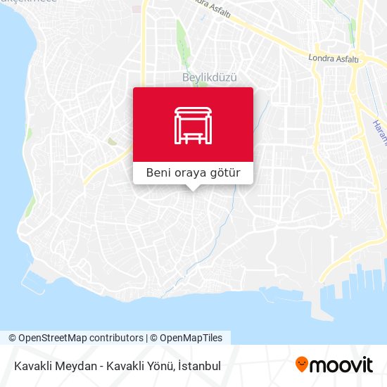 Kavakli Meydan - Kavakli Yönü harita