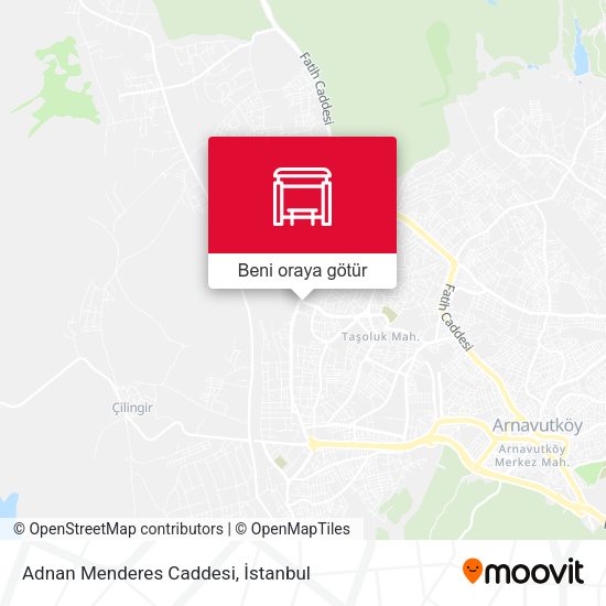 Adnan Menderes Caddesi harita