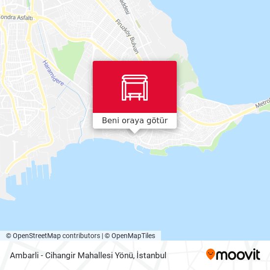 Ambarli - Cihangir Mahallesi Yönü harita