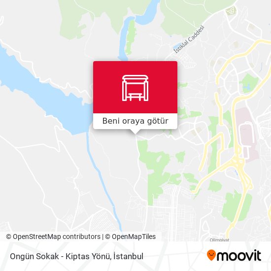 Ongün Sokak - Kiptas Yönü harita
