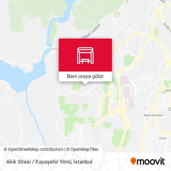 Akik Sitesi / Kayaşehir Yönü harita