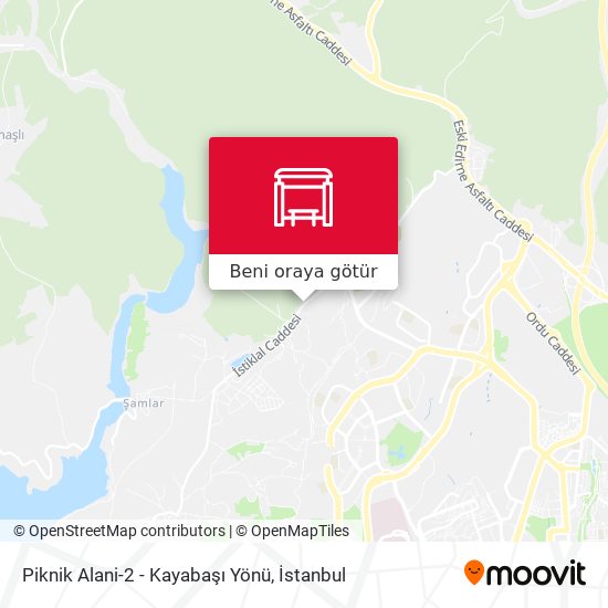 Piknik Alani-2 - Kayabaşı Yönü harita
