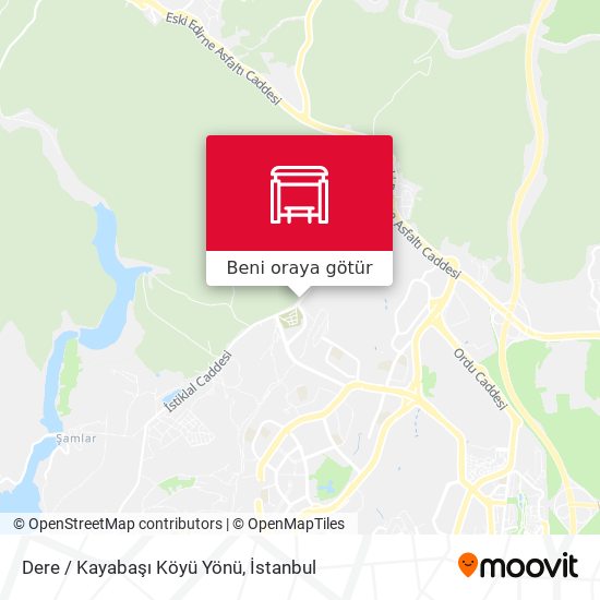 Dere / Kayabaşı Köyü Yönü harita