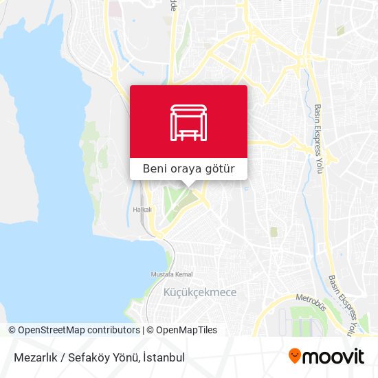 Mezarlık / Sefaköy Yönü harita