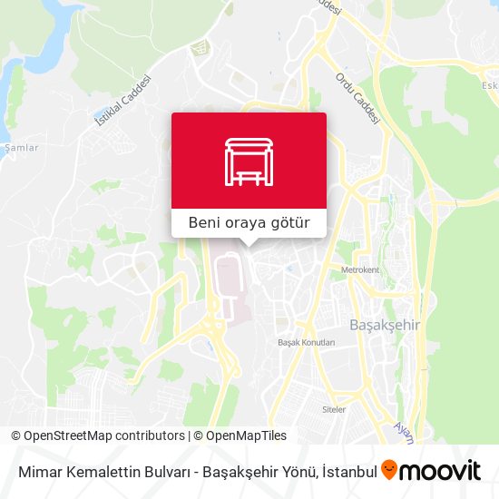 Mimar Kemalettin Bulvarı - Başakşehir Yönü harita