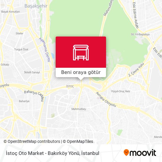 İstoç Oto Market - Bakırköy Yönü harita