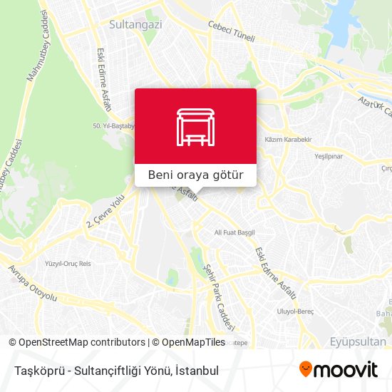 Taşköprü - Sultançiftliği Yönü harita