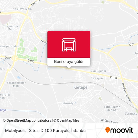 Mobilyacılar Sitesi D 100 Karayolu harita