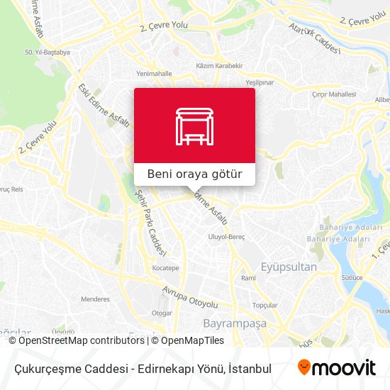 Çukurçeşme Caddesi - Edirnekapı Yönü harita