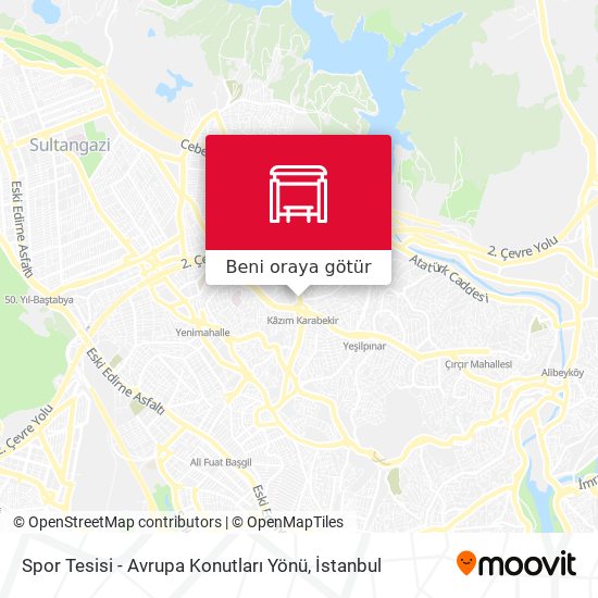 Spor Tesisi - Avrupa Konutları Yönü harita