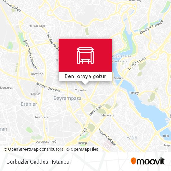 Gürbüzler Caddesi harita