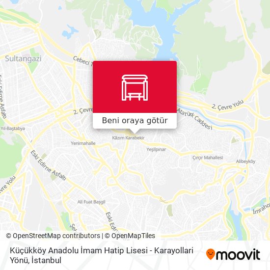 Küçükköy Anadolu İmam Hatip Lisesi - Karayollari Yönü harita