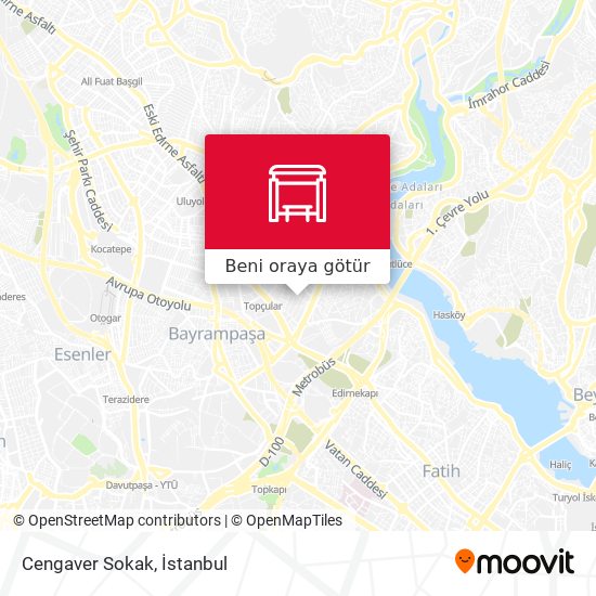 Cengaver Sokak harita