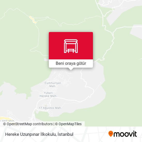 Hereke Uzunpınar İlkokulu harita