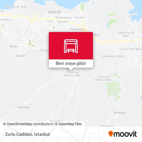 Zorlu Caddesi harita