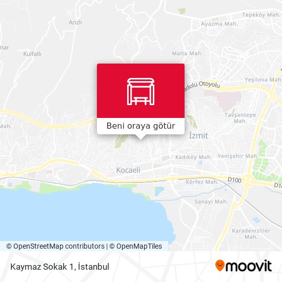 Kaymaz Sokak 1 harita