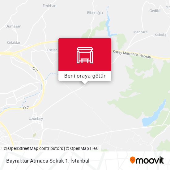 Bayraktar Atmaca Sokak 1 harita