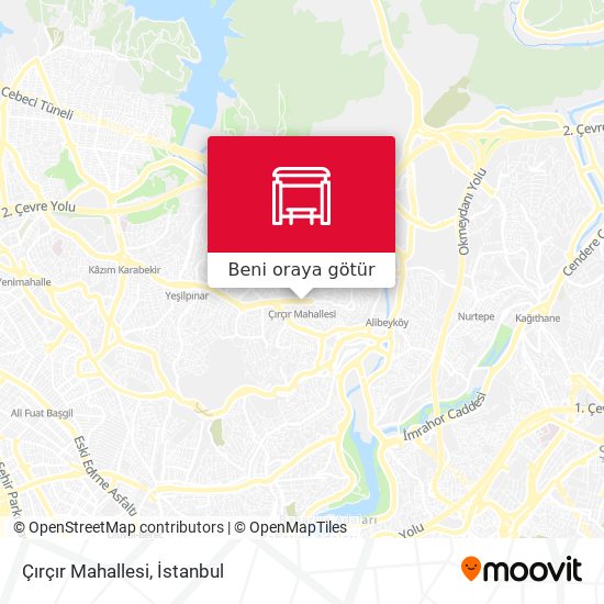 Çırçır Mahallesi harita