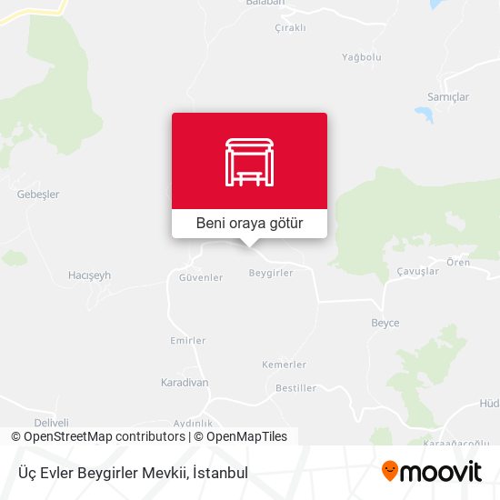 Üç Evler Beygirler Mevkii harita